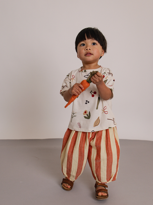 Muślinowe spodnie Tomato Stripes Resort Pants