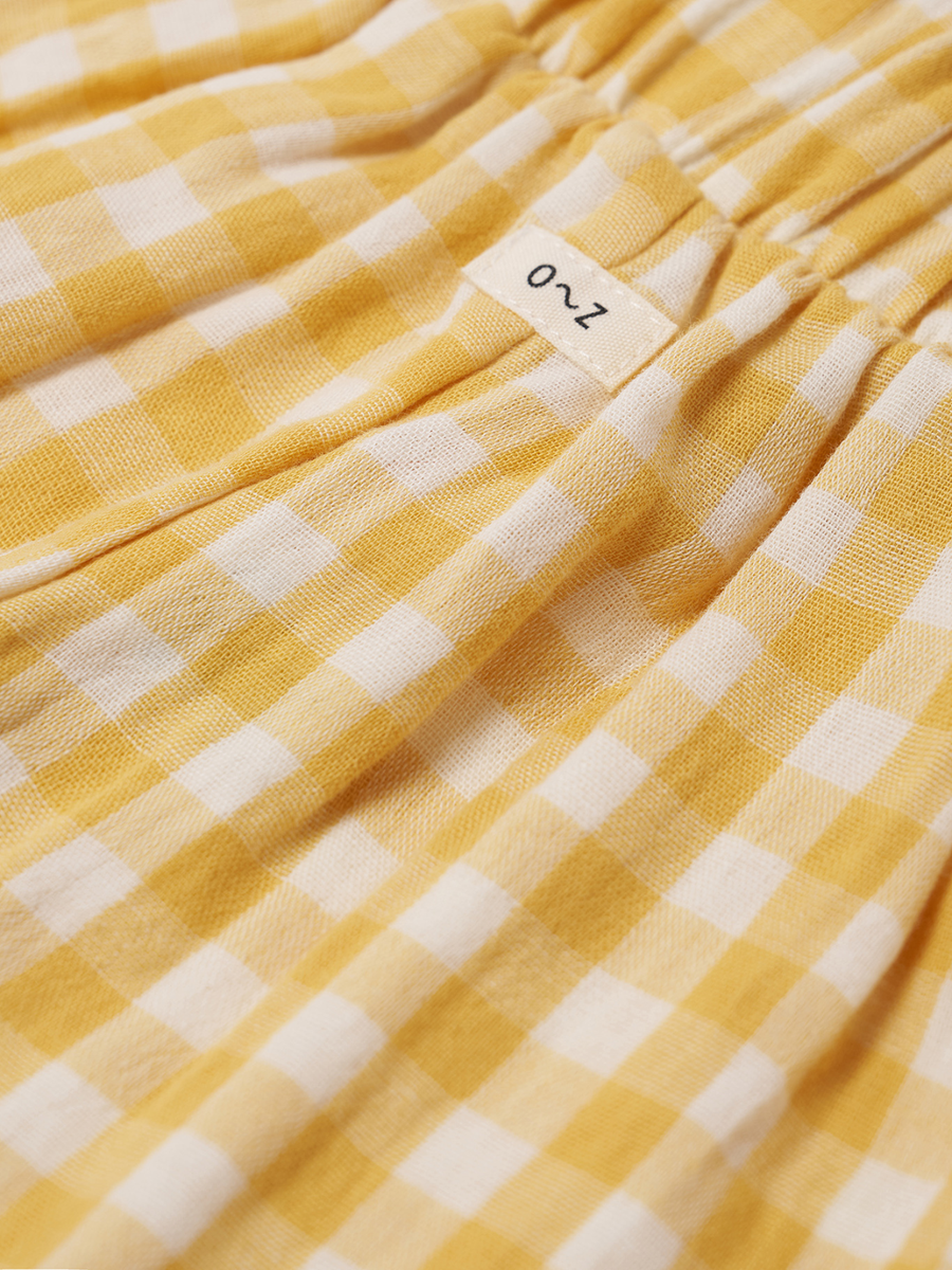 Muślinowe spodnie Honeycomb Gingham Fisherman