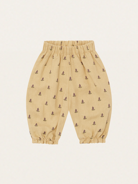Lniane spodnie Lavender Bloom Gardener Pants