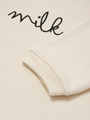 Bluza z bawełny organicznej Milk Undyed