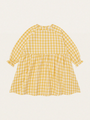 Muślinowa sukienka z długim rękawem Honeycomb Gingham Field