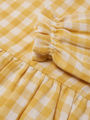 Muślinowa sukienka z długim rękawem Honeycomb Gingham Field
