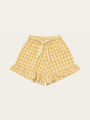 Muślinowe krótkie spodenki Honeycomb Gingham Frill