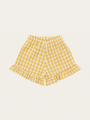 Muślinowe krótkie spodenki Honeycomb Gingham Frill