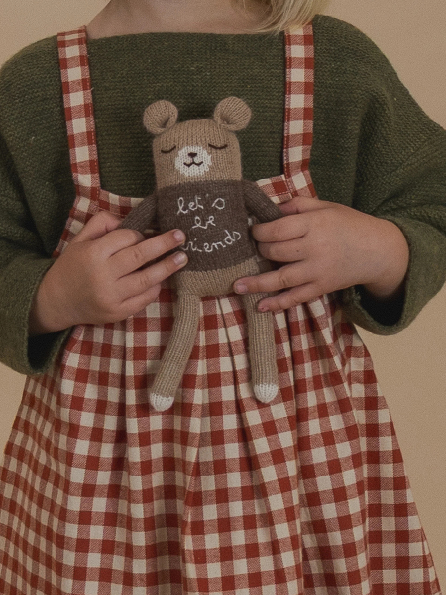 Ręcznie robiona przytulanka z wełny alpaki Teddy Friends