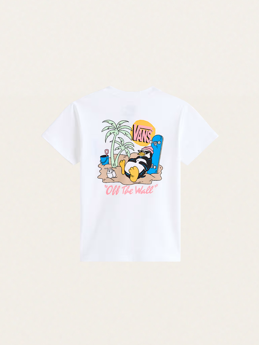 T-shirt Yolo Penguin White
