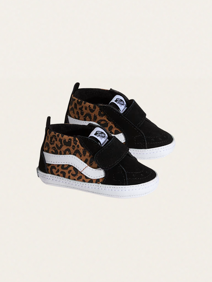 Miękkie buciki niemowlęce SK8-Hi Crib Black-Brown