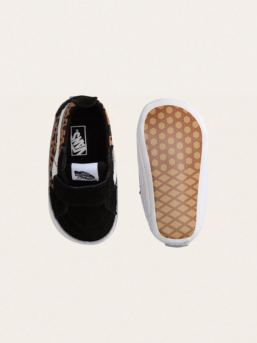 Miękkie buciki niemowlęce SK8-Hi Crib Black-Brown