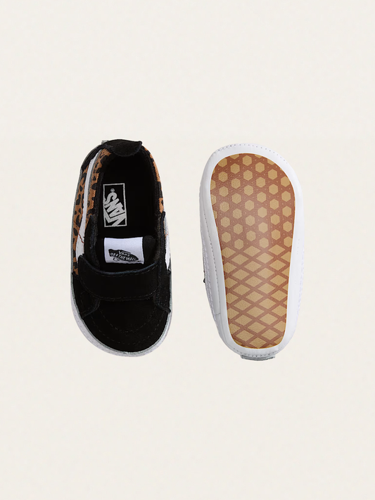 Miękkie buciki niemowlęce SK8-Hi Crib Black-Brown
