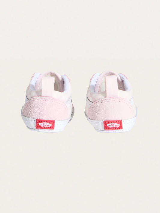 Miękkie buciki niemowlęce Old Skool Crib Checkerboard Pink