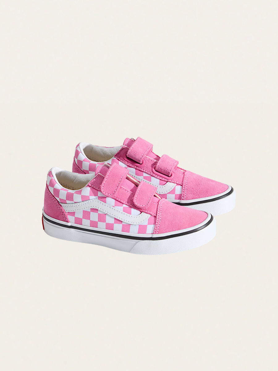 Tenisówki Kids Old Skool V Checkerboard Pink