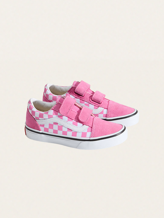 Tenisówki Kids Old Skool V Checkerboard Pink
