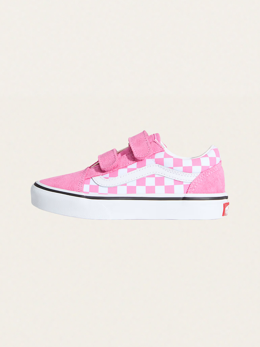 Tenisówki Kids Old Skool V Checkerboard Pink