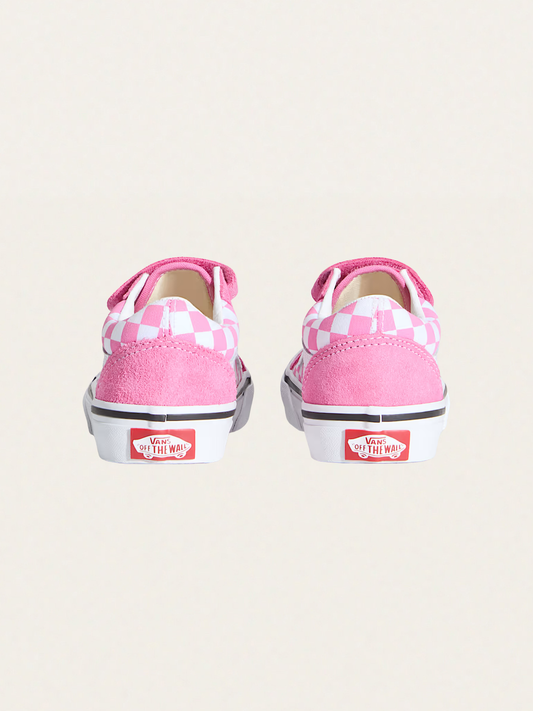 Tenisówki Kids Old Skool V Checkerboard Pink