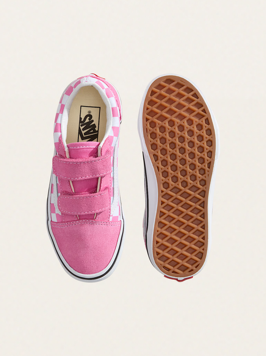 Tenisówki Kids Old Skool V Checkerboard Pink