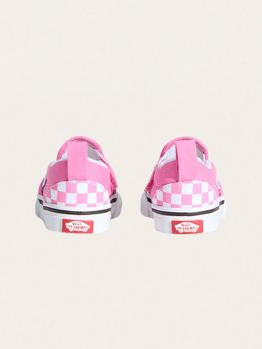 Tenisówki Baby wsuwane Slip-On V Checkerboard Pink