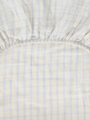 Muślinowy pokrowiec na przewijak 50 x 70 cm Gingham Sky blue