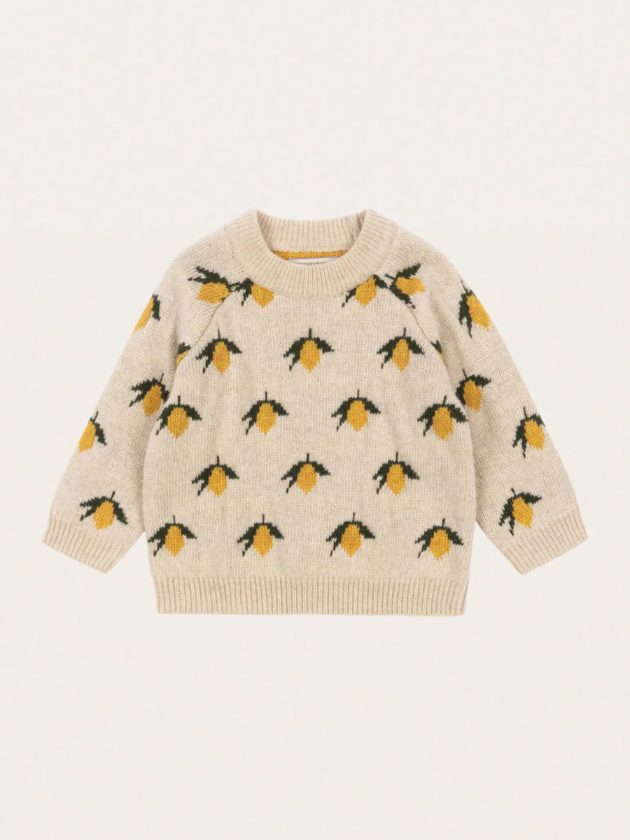 Sweterek z wełny merino Belou Lemon