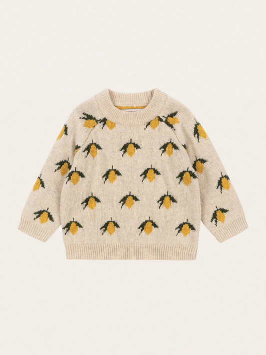 Sweterek z wełny merino Belou Lemon