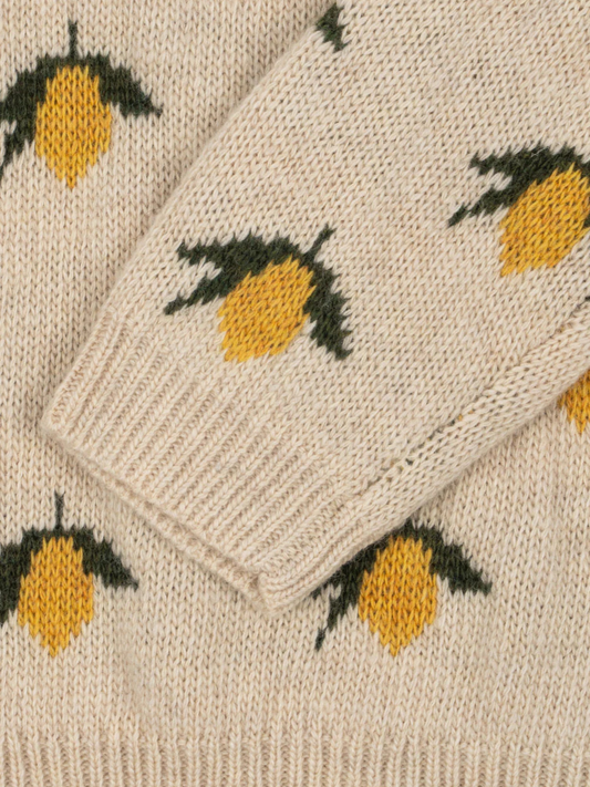 Sweterek z wełny merino Belou Lemon