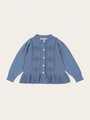 Dzianinowy kardigan Soleil Country Blue