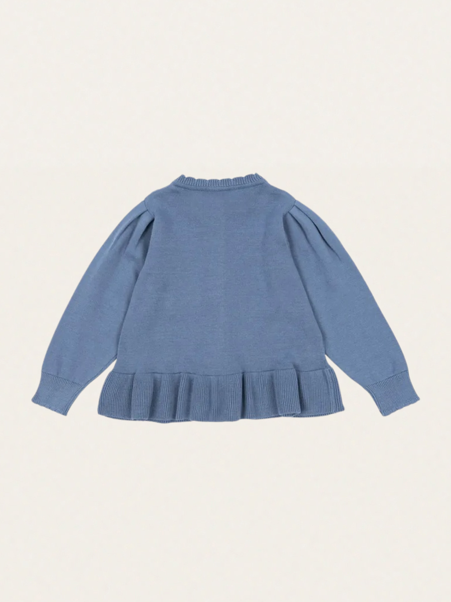 Dzianinowy kardigan Soleil Country Blue