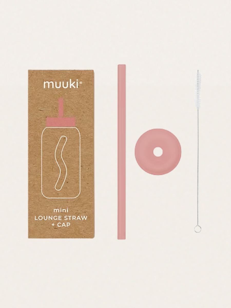 Zestaw rurka, szczoteczka i nasadka do butelki Muuki 500 ml