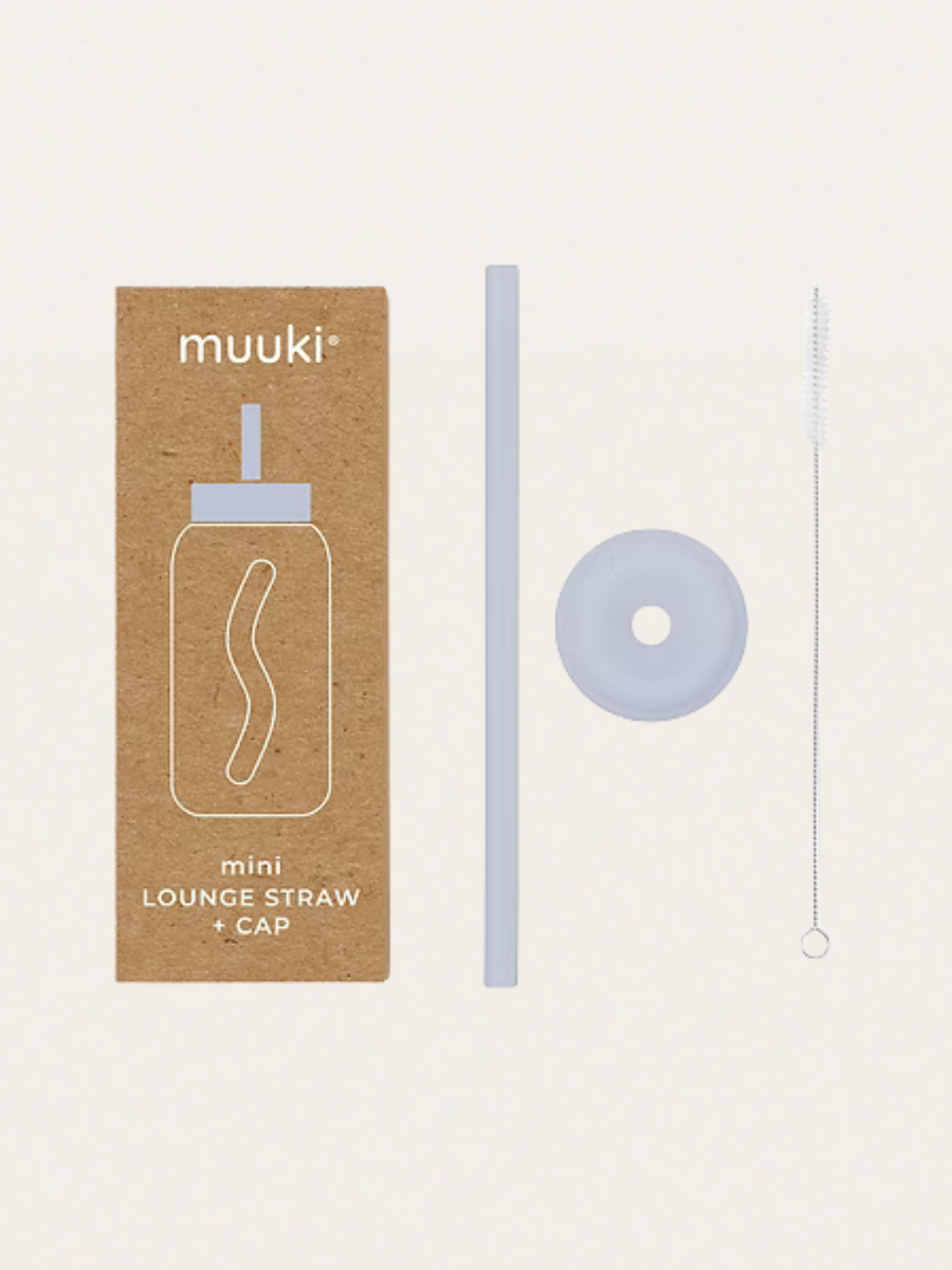 Zestaw rurka, szczoteczka i nasadka do butelki Muuki 500 ml