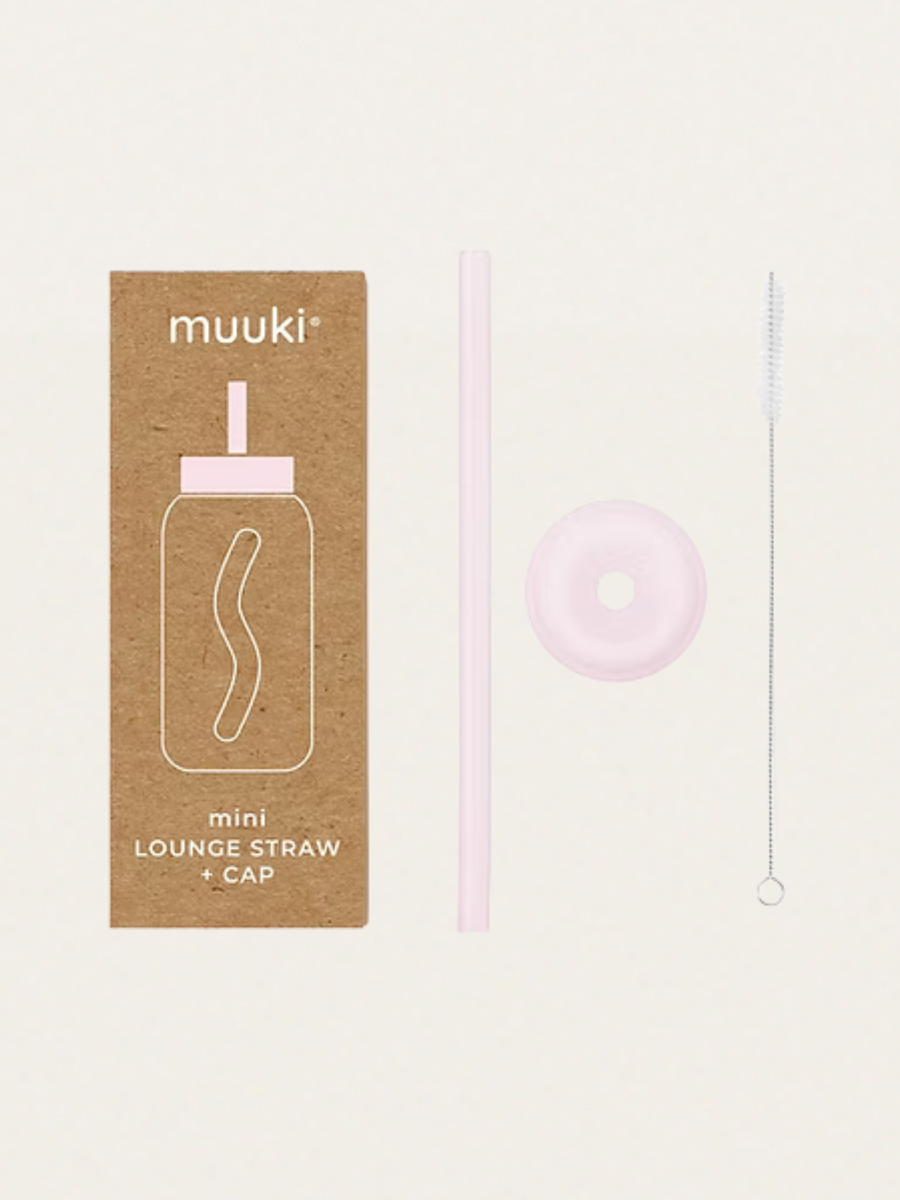 Zestaw rurka, szczoteczka i nasadka do butelki Muuki 500 ml