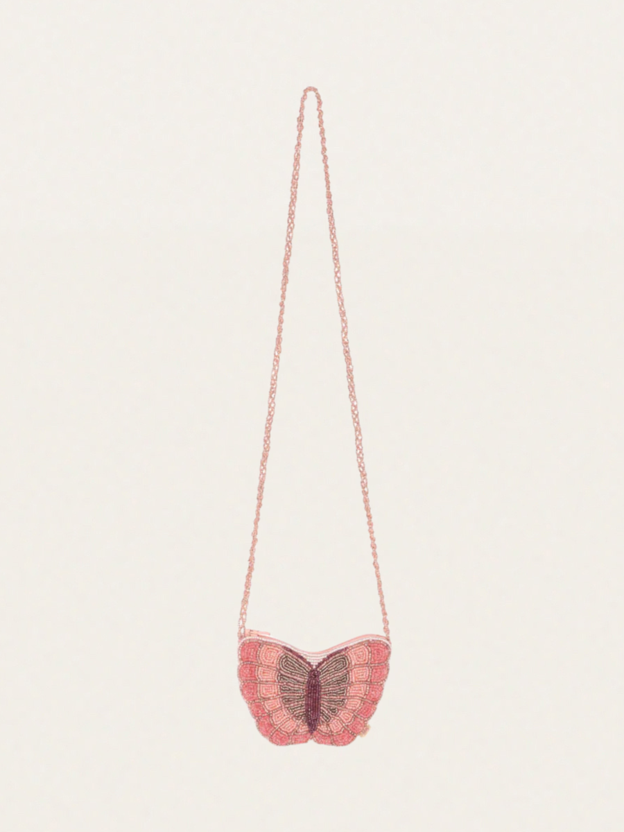 Koralikowa torebka - motyl
