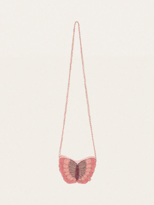 Koralikowa torebka - motyl