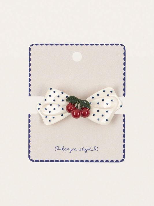 Spinka do włosów - kokarda Cherry Dot