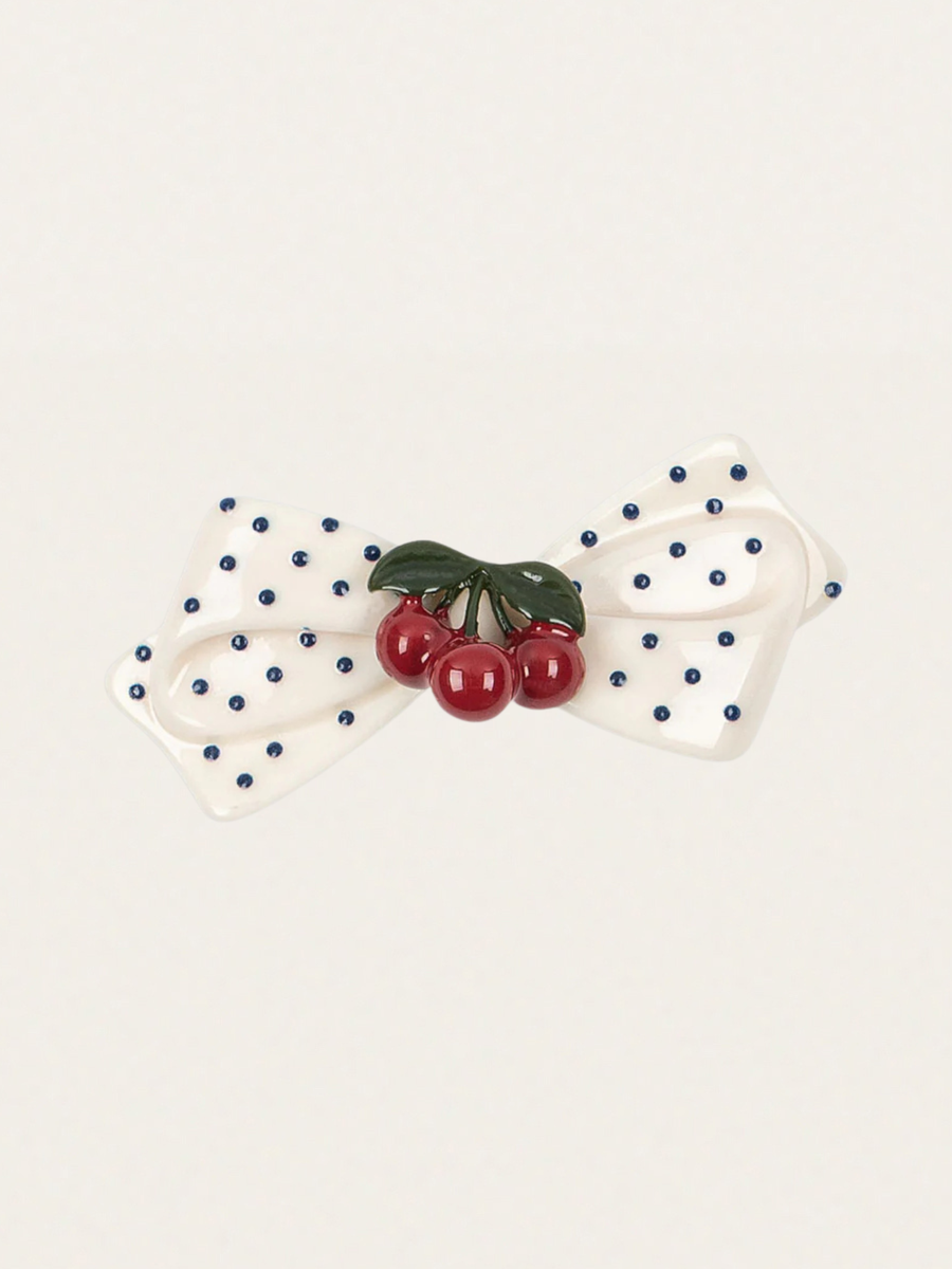 Spinka do włosów - kokarda Cherry Dot