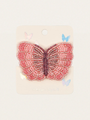 Koralikowa spinka do włosów - motyl