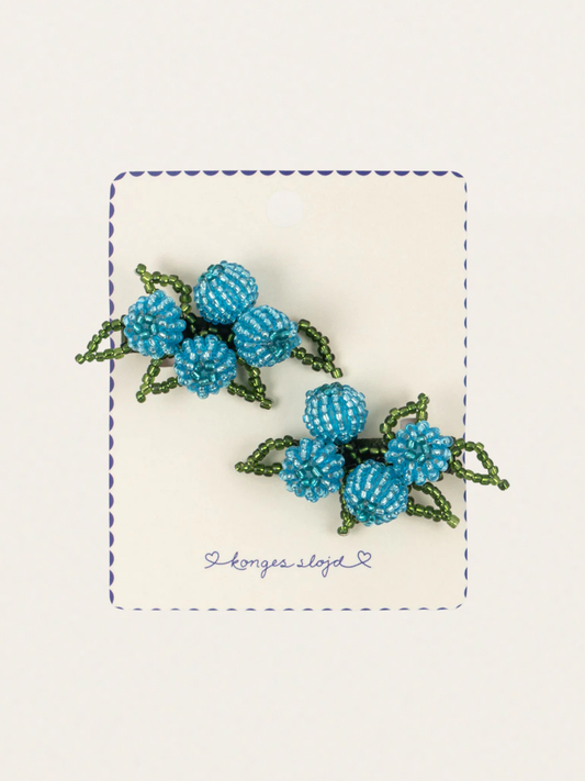 Koralikowe spinki do włosów Blueberry 2 szt.