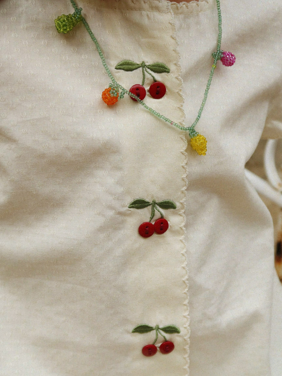Bawełniana sukienka Evia Cherry