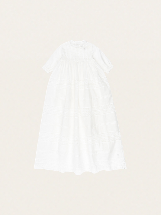Sukienka z bawełny organicznej do chrztu Bambina