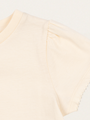 Bawełniany T-shirt z bufiastymi rękawami Famo