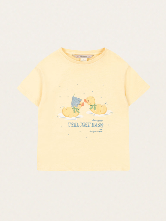 Bawełniany T-shirt z lnem Era