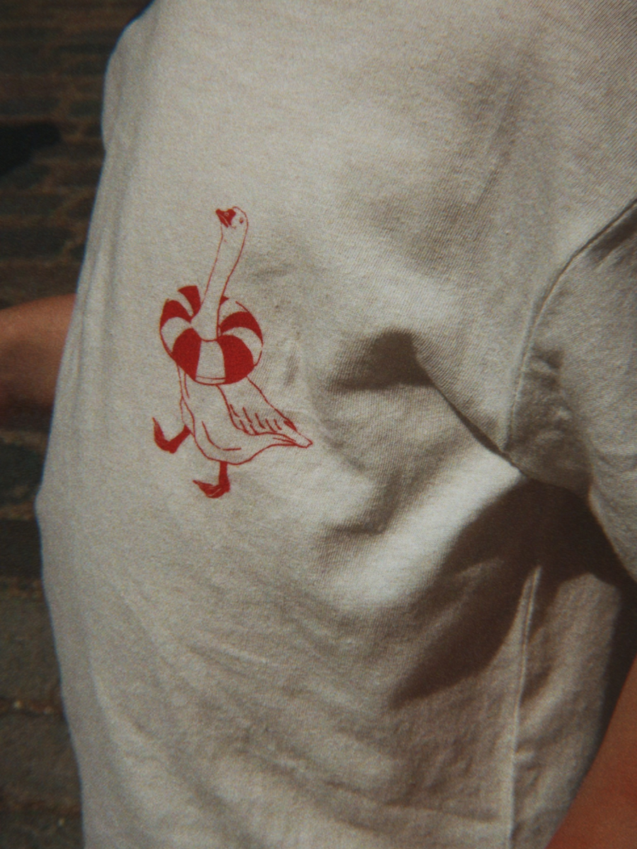 Bawełniany T-shirt z lnem Era Tee