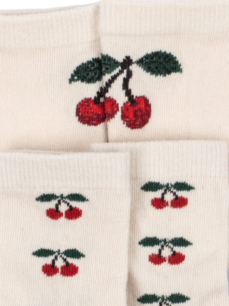 Bawełniane skarpetki Jacquard Cherry 2-pak
