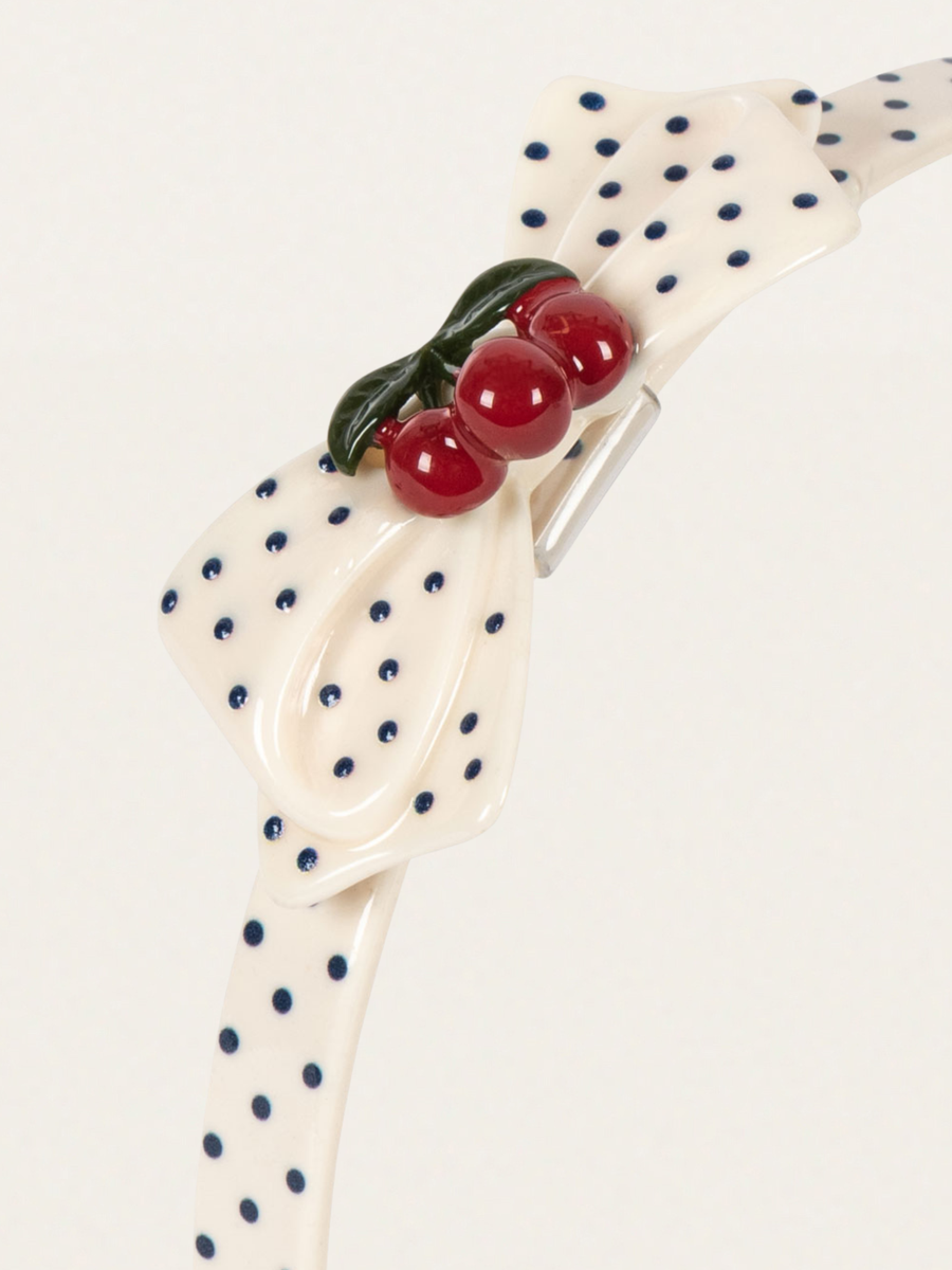 Opaska do włosów Cherry Dot