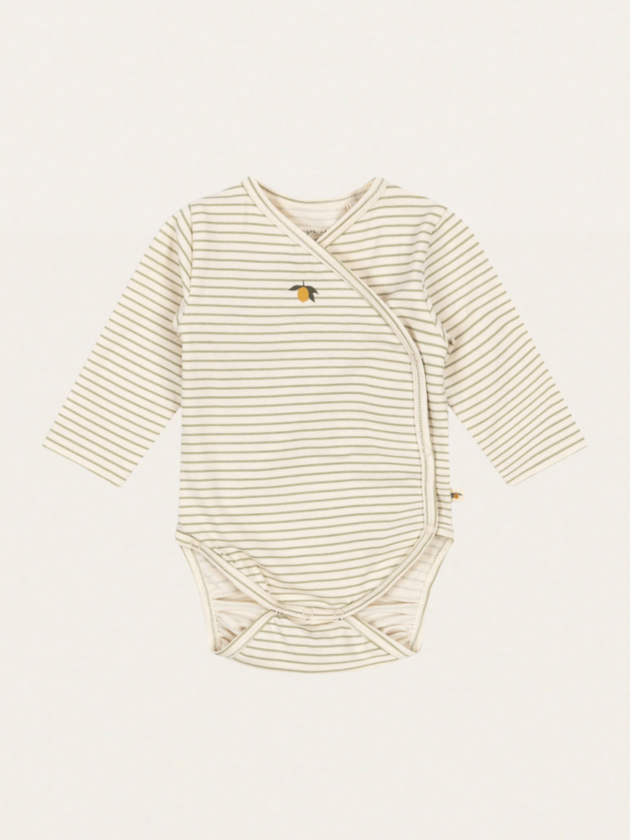 Bawełniane body kopertowe Newborn Basic