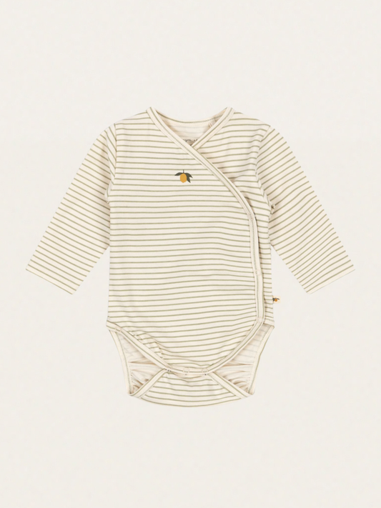 Bawełniane body kopertowe Newborn Basic
