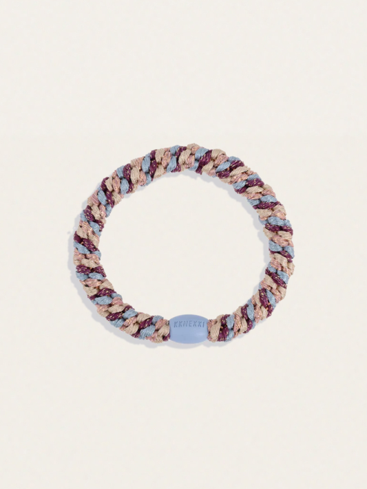 Gumka do włosów KKNEKKI - Mix Light blue grape glitter