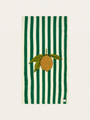 Ręcznik plażowy z bawełny organicznej Antique Stripe