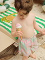 Ręcznik plażowy z bawełny organicznej Antique Stripe