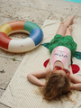 Ręcznik plażowy z bawełny organicznej Estate Dot