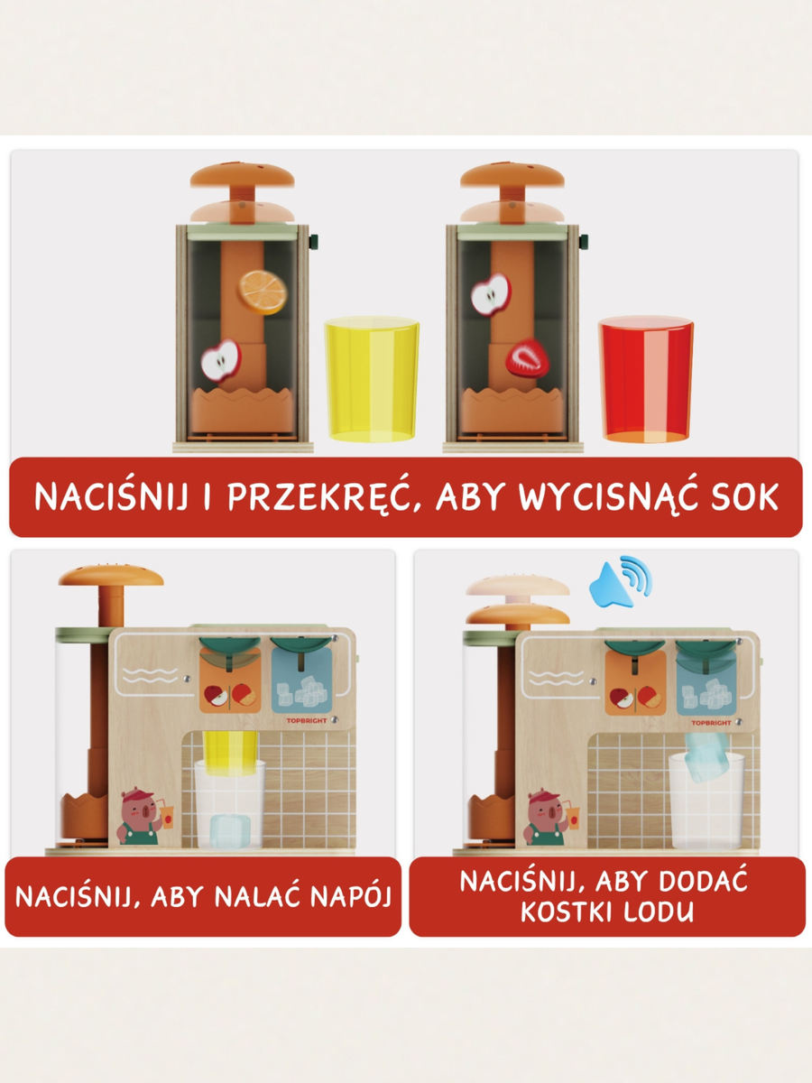Drewniana wyciskarka do soków