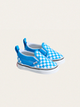 Tenisówki Baby wsuwane Slip-On V Checkerboard Blue